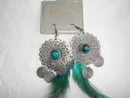 Designer Feather Earrings